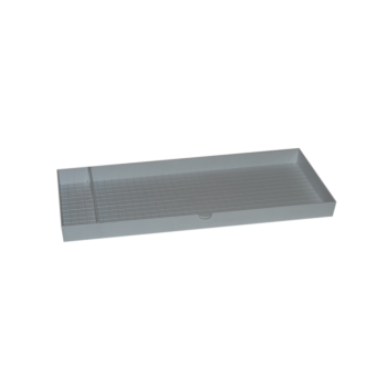 15 cm white drawer for canary, exotic, and native exhibition cage