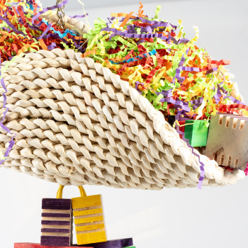 Taco de maïs avec des blocs en bois multicolore - Groovy