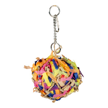Pinata with Sea Grass, Paper, Multicolored Wood - S