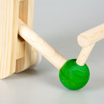 Veelkleurige houten schommelplank