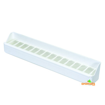 White linear feeder 50cm without hooks