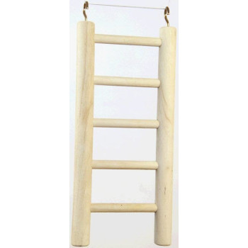 Houten ladder 5 sporten 25x7cm