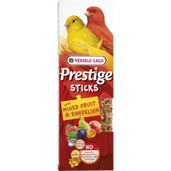 Mixed Fruit & Dandelion Seed Sticks for Canaries - 2 Sticks