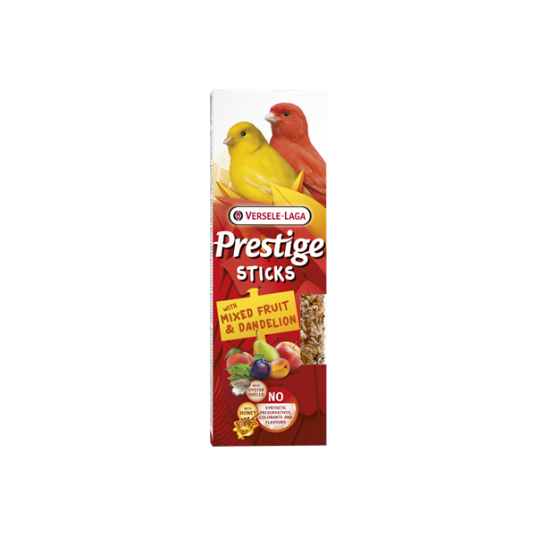 Mixed Fruit & Dandelion Seed Sticks for Canaries - 2 Sticks