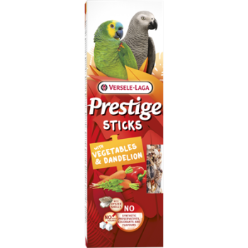 Vegetable & Dandelion Seed Sticks for Large Parakeets and Parrots - 2 Pieces