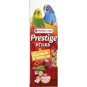 Seed sticks with vegetables & dandelion for small budgies - 2 pieces