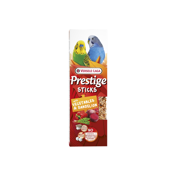 Seed sticks with vegetables & dandelion for small budgies - 2 pieces