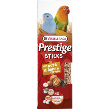 Rozijnen & Walnoot Zaad Sticks voor Kleine Papegaaien - 2 Stuks