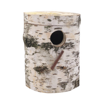 Birch nest for exotic birds or tits