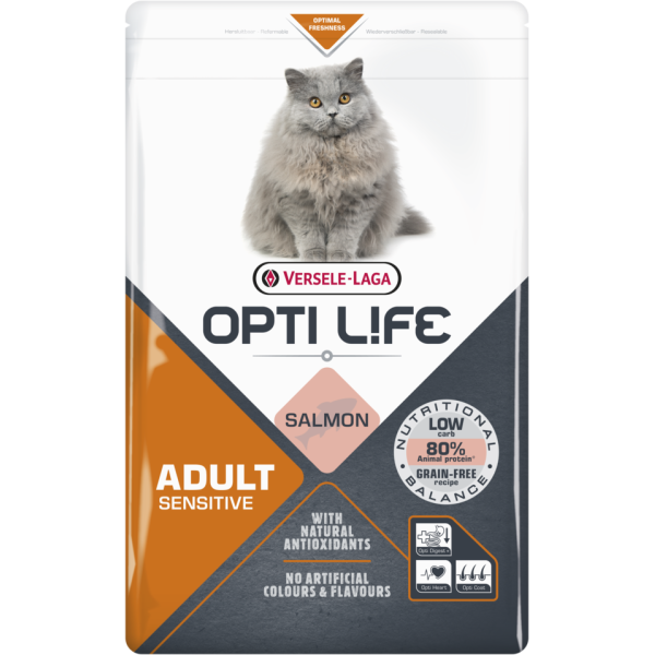 Katze Adult Sensitive au Lachs 2,5kg - Opti Life