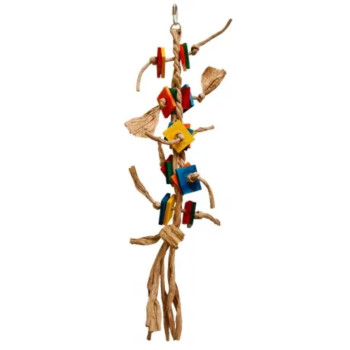 Paper Rope Tango Toy for Parakeet and Parrot - 55x35cm - Zoo Max