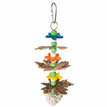 Vulkanblumenspielzeug für Sittich und Papagei - 25x8x8cm - Petlala