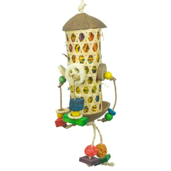 Coco Food Tower Toy - 55x13cm - Back Zoo Nature