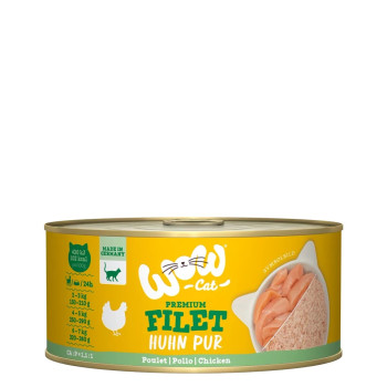 Filet de poulet 70g - Nourriture humide pour chat - Wow
