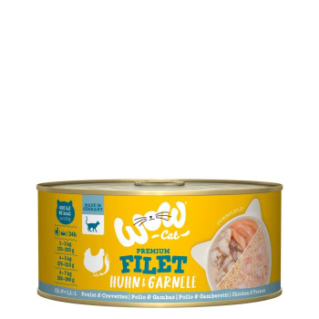 Chicken and Shrimp Fillet 70g - Wet Cat Food - Wow
