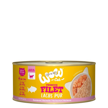 Lachsfilet 70g - Nassfutter für Katzen - Wow