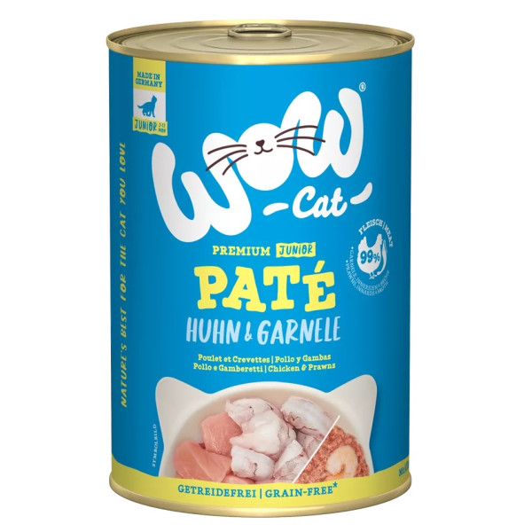 Junior Huhn & Garnelen 400g - Katzenfutter - Wow