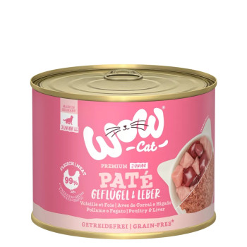 Junior ave y hígado 200g - Comida húmeda para gato - Wow