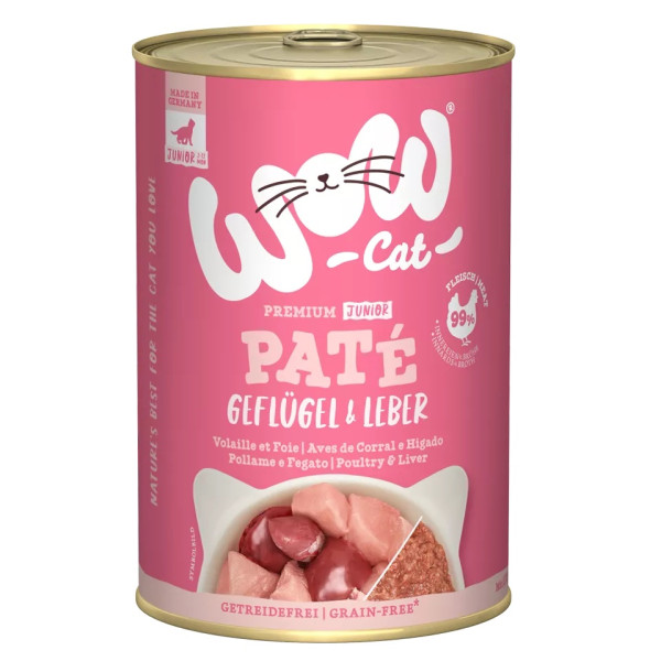 Junior Geflügel & Leber 400g - Katzenfutter - Wow