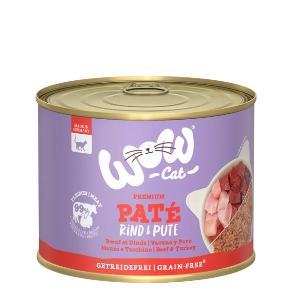 Adult Beef & Pute 200g - Katzenfutter - Wow