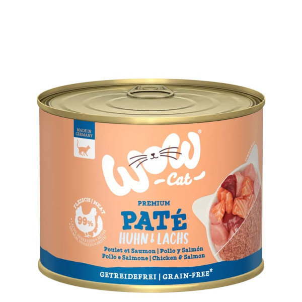 Adult Huhn & Lachs 200g - Katzenfutter - Wow