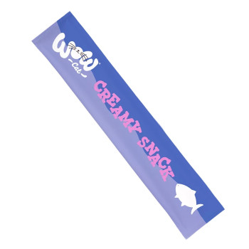 Cremiger Lachs-Snack 5x15g - Sahne-Katzenleckerlis - Wow