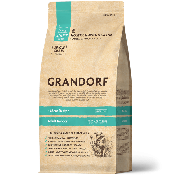4 Fleisch 400g - Erwachsene Indoor - Grandorf