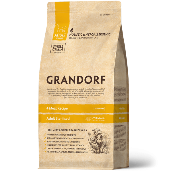 4 Viande 2kg - Adult Sterilisé - Grandorf