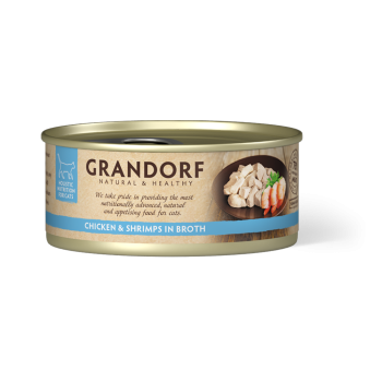 Huhn & Garnelen 70g - Nassfutter - Grandorf
