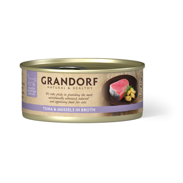 Filet de Thon et Moules 70g - Nourriture humide - Grandorf