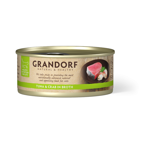 Filet de Thon et Crabe 70g - Nourriture humide - Grandorf
