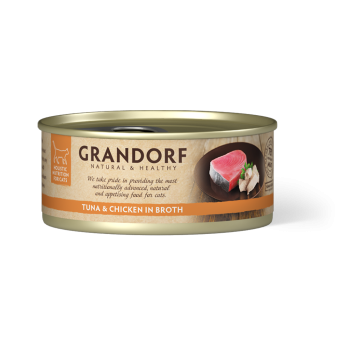 Thunfisch- und Hähnchenfilet 70g - Nassfutter - Grandorf