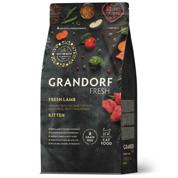 Agneau frais et patate douce 2kg - Fresh - Chaton - Grandorf