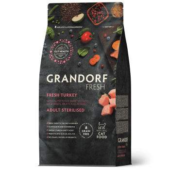 Fresh Turkey & Sweet Potato 2kg - Fresh - Adult Sterilized - Grandorf