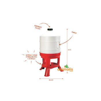Abreuvoir plastique sur pieds 30L