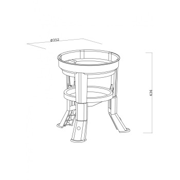 Rallonges pour pieds d'abreuvoir Kubic 30-40-50Lt - Vert