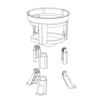 Rallonges pour pieds d'abreuvoir Kubic 30-40-50Lt - Vert