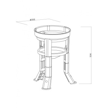 Rallonges pour pieds d'abreuvoir Kubic 30-40-50Lt - Vert