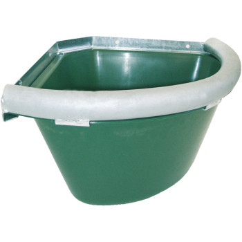 Angular horse feeder with iron rim 15L
