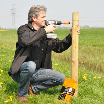 Isolateur à vis BS bois Rouge