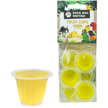 Banana Fruit Jelly - Obstbecher - (6 Gläser) - Back Zoo Nature