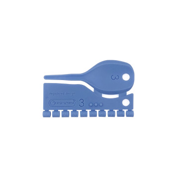 Offene Kunststoffringe - Blau - 3 mm - 10 Stück