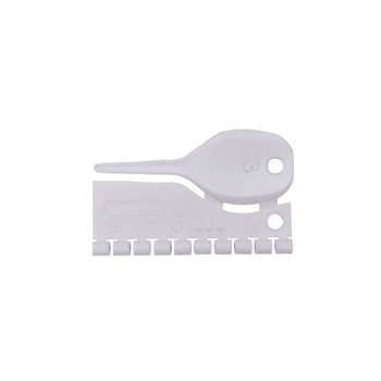 Open ringen van plastic - wit - 3 mm - 10 stuks