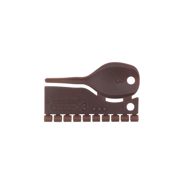 Open plastic rings - brown - 3 mm - 10 pieces