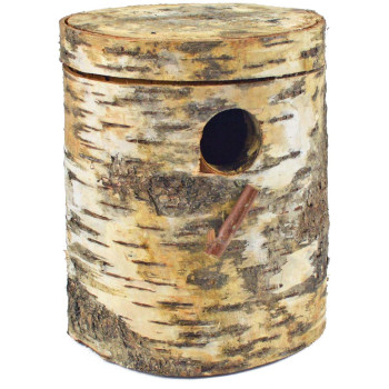 Budgie log - 21x19cm - Birch nest