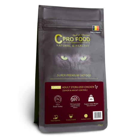Large Adult Sterilized Chicken 3kg - Sterilized Large Cat Food - CproFood Large Adult Sterilized Chicken 3kg - Sterilized Large Cat Food - CproFood