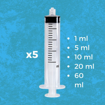 Set de seringues pour l'élevage à la main avec tubes pour bébé - Your Parrot