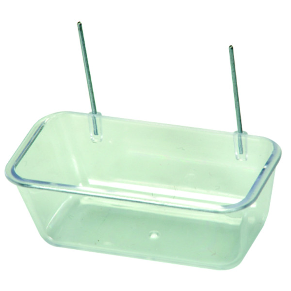 Transparante feeder met metalen haken