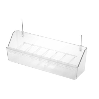 Mangeoire linéaire "Universel" transparente - 20 cm