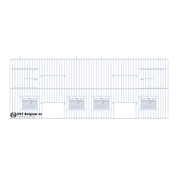 Chrome Cage Front 80 x 30 cm - Ost